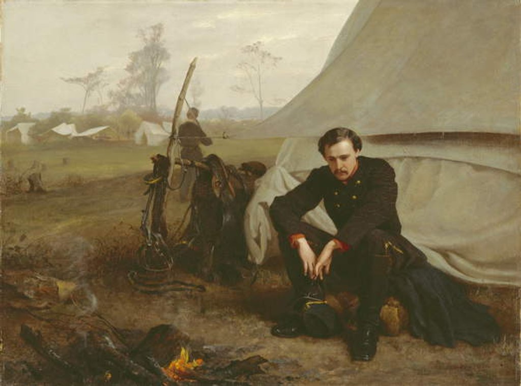 Detail of At the Front, 1866 by George Cochran Lambdin
