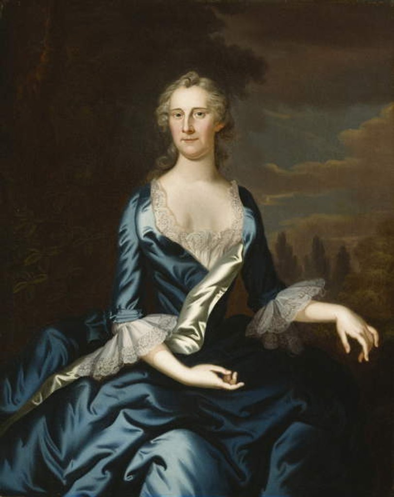 Detail of Mrs. Charles Carroll of Annapolis, 1753/54 by John Wollaston