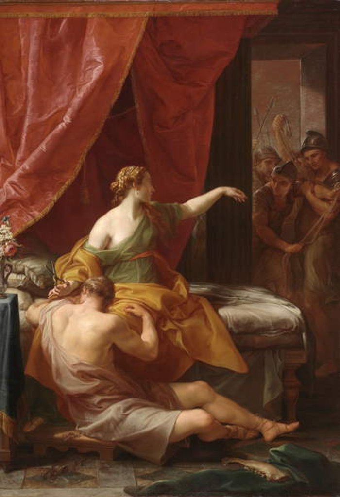 Detail of Samson and Delilah, 1766 by Pompeo Girolamo Batoni