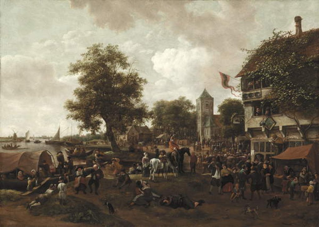 Detail of The Fair at Oegstgeest, c.1655/60 by Jan Havicksz. Steen