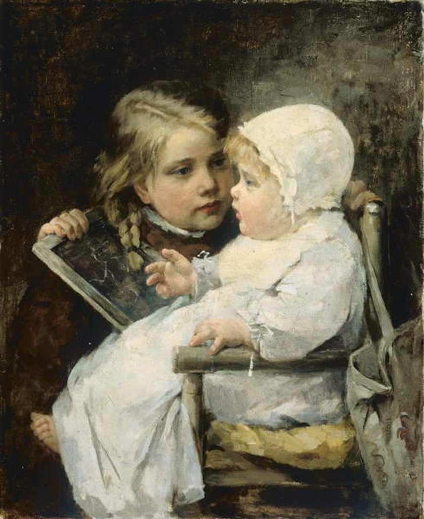 Detail of The Young Artist, 1885 by Ellen Kendall Baker