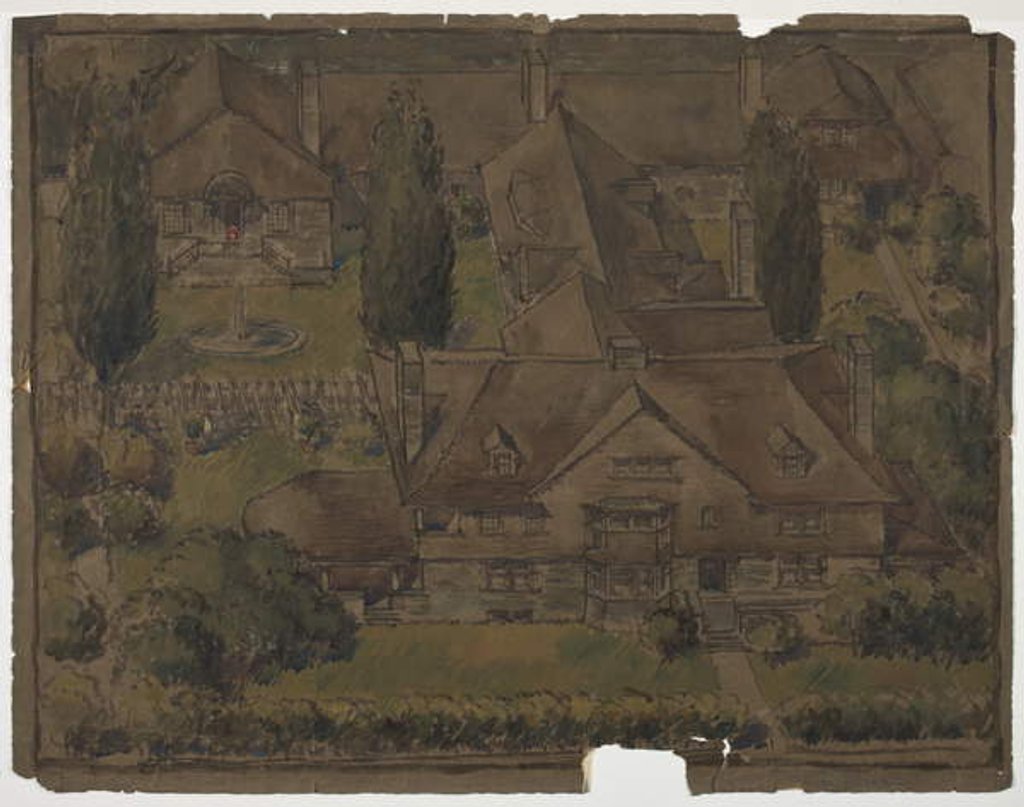 Detail of Freer Residence, 1891 by Wilson Eyre