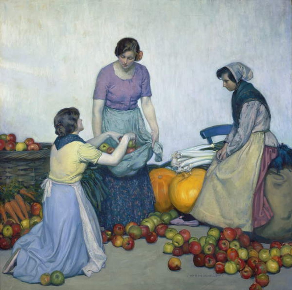 Detail of Apples, c.1914 by Myron G. Barlow