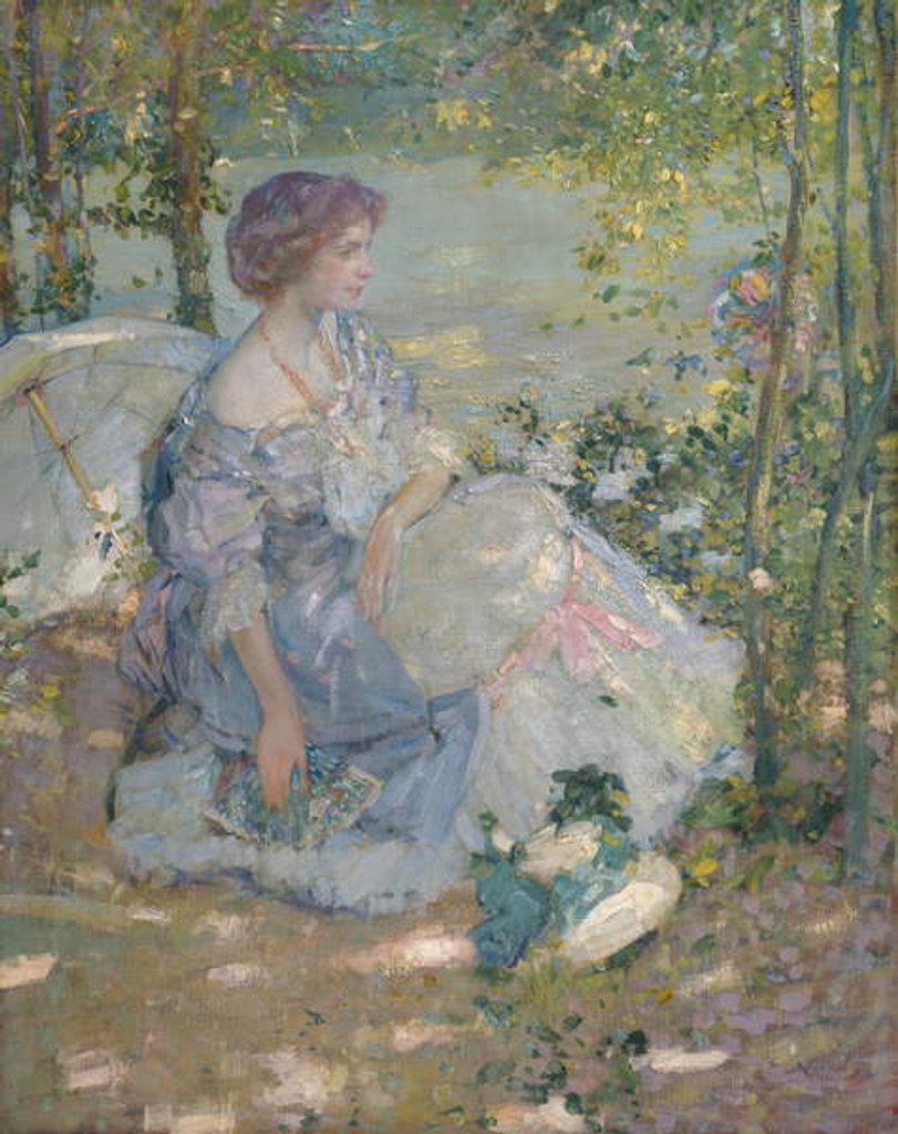Detail of Summer Reverie, c.1914 by Richard Emil Miller