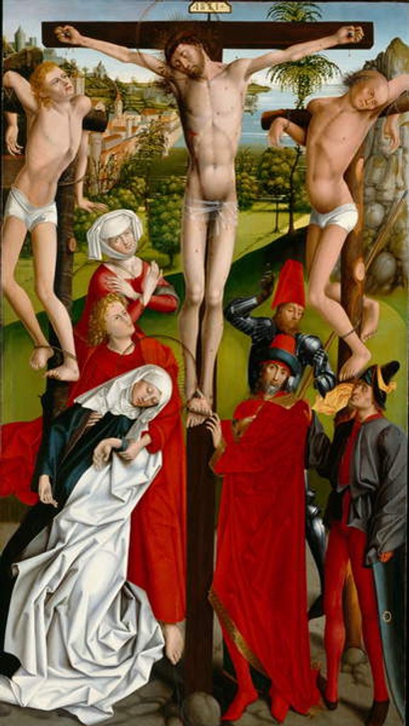 Detail of The Crucifixion, c.1470 by Master of the Freising Visitation