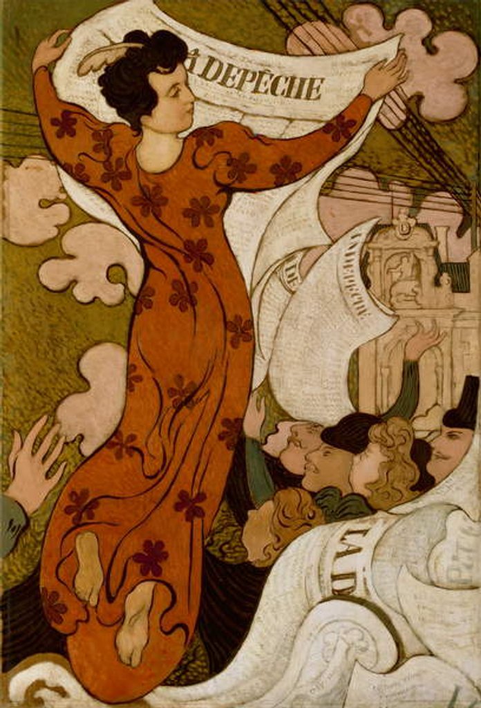 Detail of La Depêche de Toulouse, 1892 by Maurice Denis