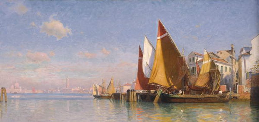 Detail of Venice I, c.1875 by William Stanley Haseltine