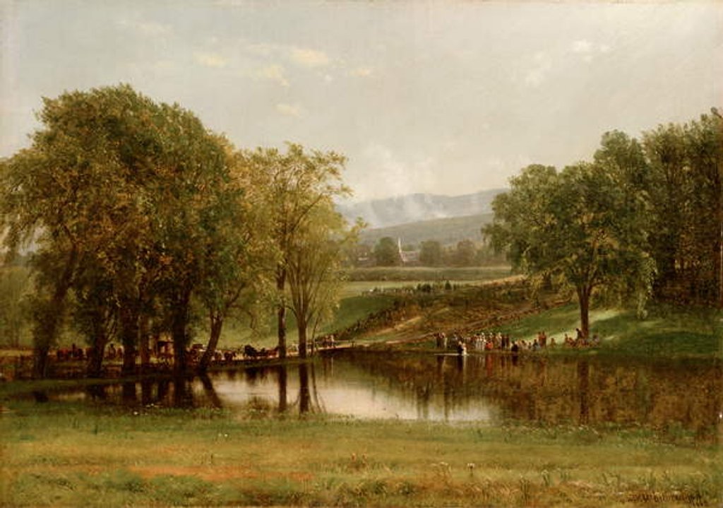 Detail of The Baptism, 1868 by Thomas Worthington Whittredge