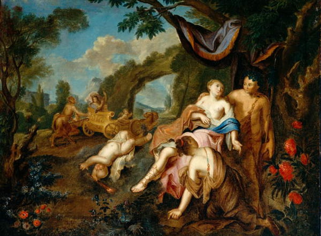 Detail of Bacchus and Ariadne, c.1725 by Gustavus Hesselius