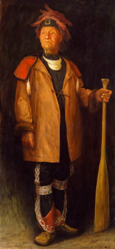 Detail of Chief Shoppenegons, 1910 by Eanger Irving Couse