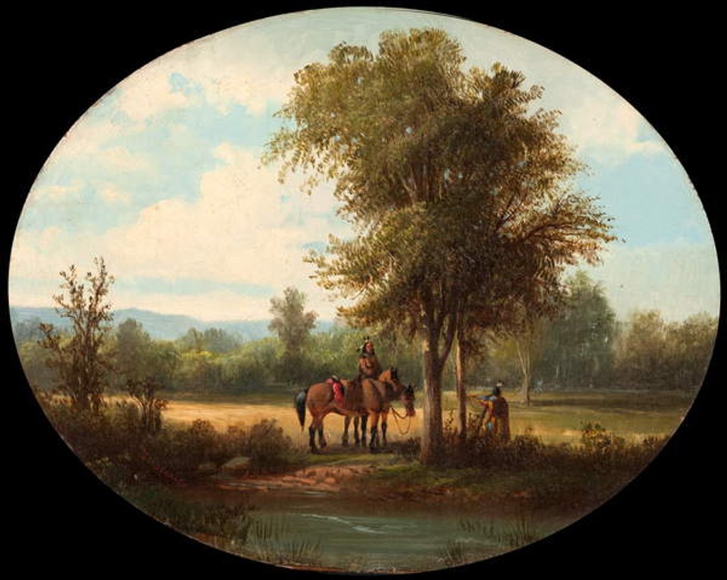 Detail of A Morning in Milk River Valley, c.1870 by John Mix Stanley