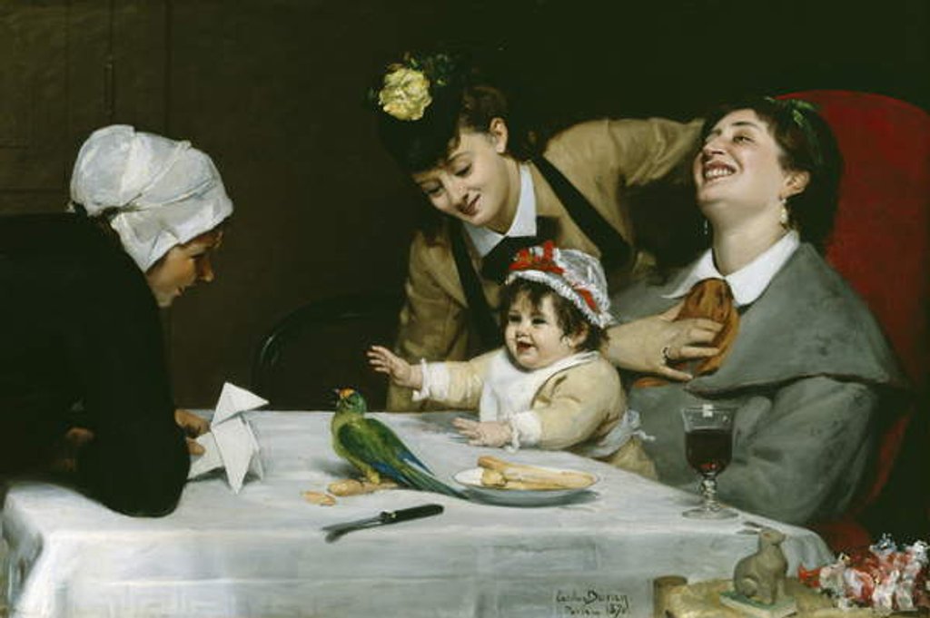 Detail of Merrymakers, 1870 by Charles Emile Auguste Carolus-Duran
