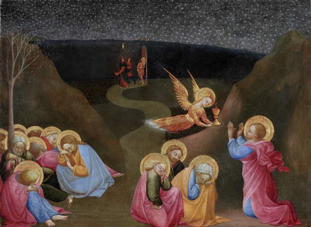 Detail of The Agony in the Garden, c.1400-50 by Sassetta