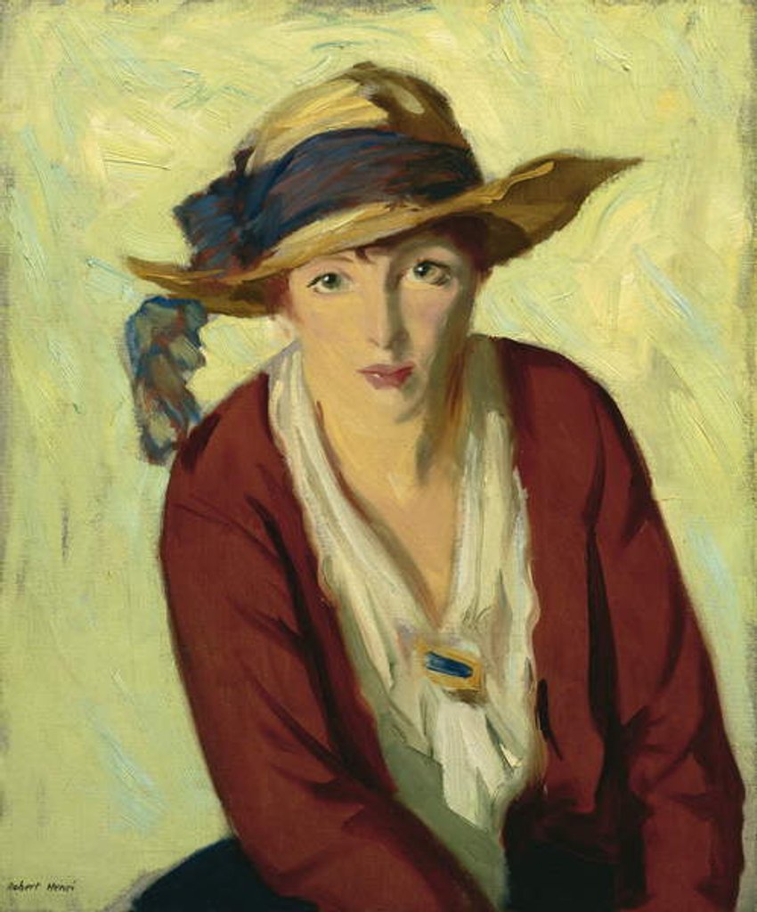 Detail of The Beach Hat, 1914 by Robert Cozad Henri