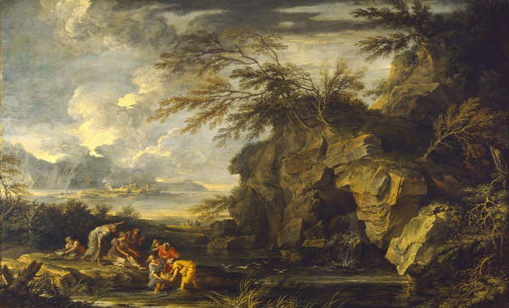 Detail of The Finding of Moses, c.1660-65 by Salvator Rosa