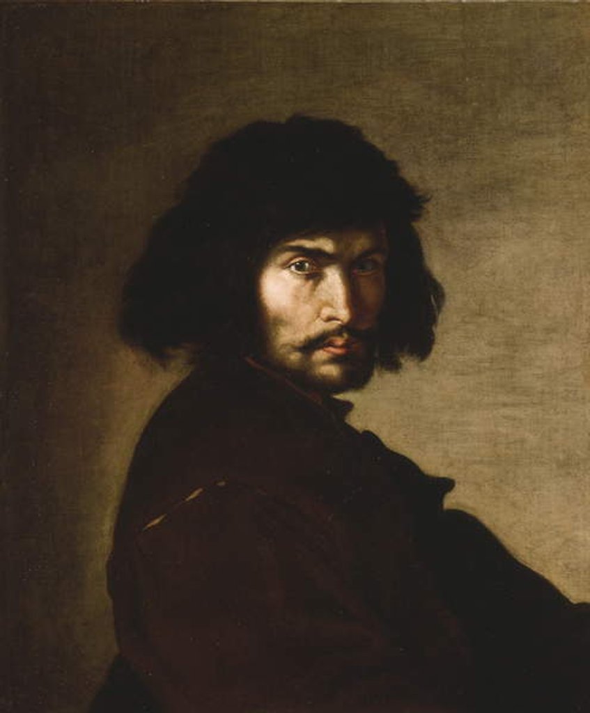 Detail of Self Portrait, c.1650 by Salvator Rosa