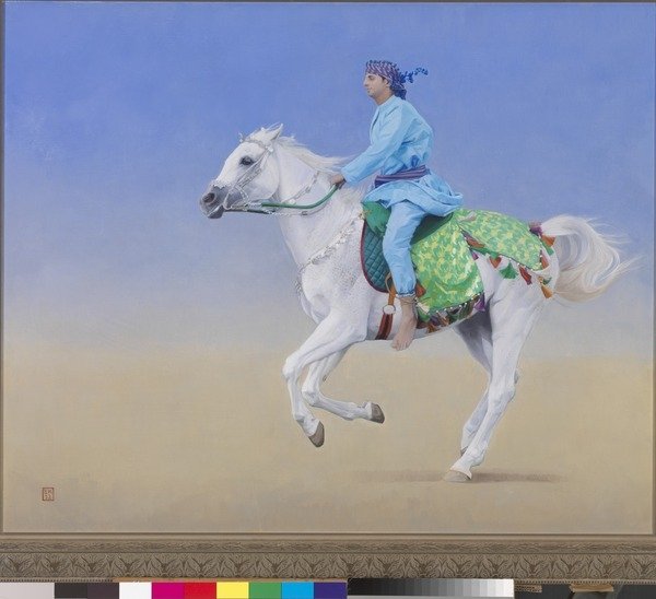 Detail of Oman Cavalryman, 2012 by Emma Kennaway