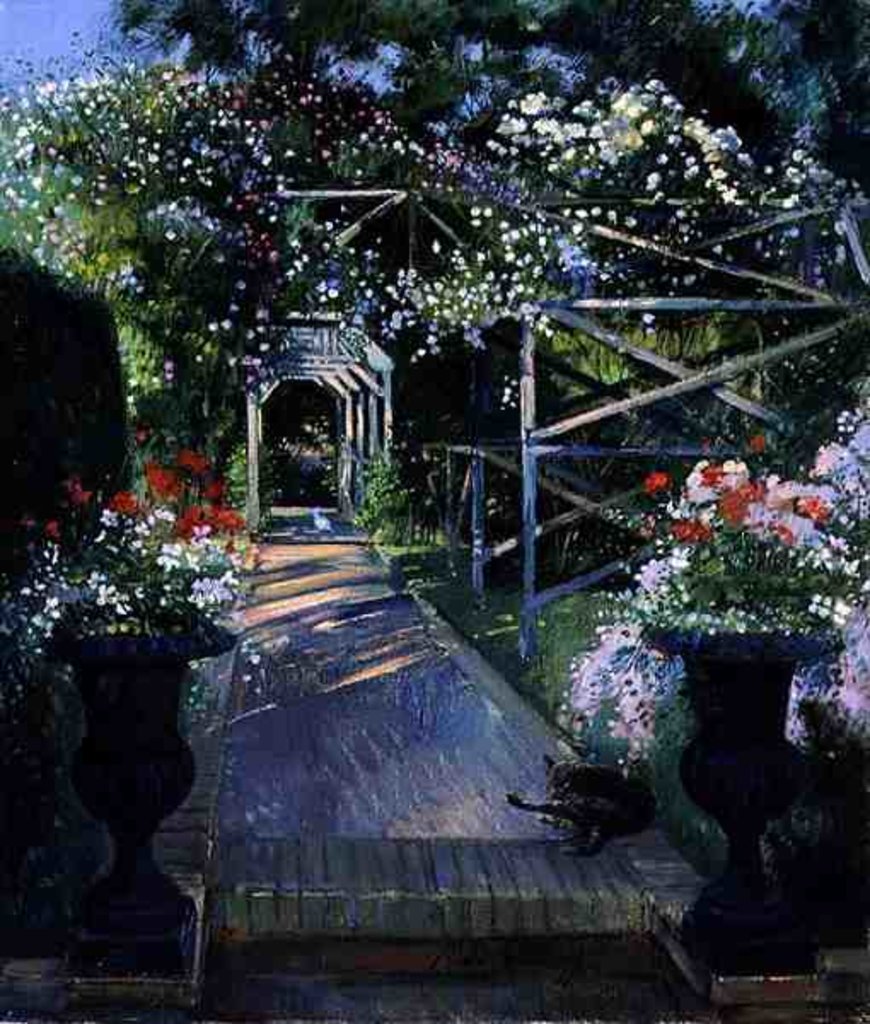 Detail of The Rose Trellis, Bedfield, 1996 by Timothy Easton