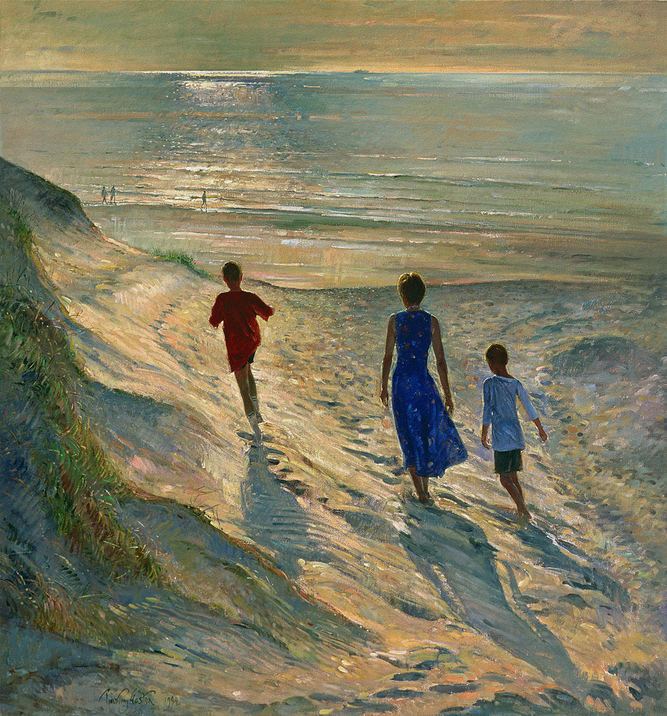 Detail of Beach Walk, 1994 by Timothy Easton