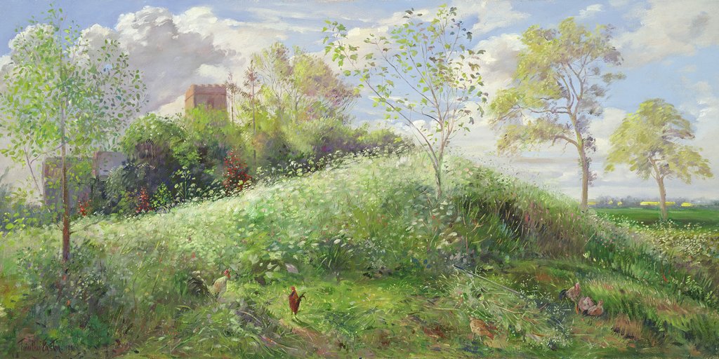 Detail of Cow Parsley Hill, 1991 by Timothy Easton
