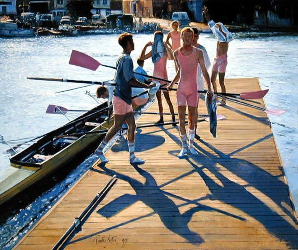 Detail of Blades and Shadows, Henley, 1995 by Timothy Easton