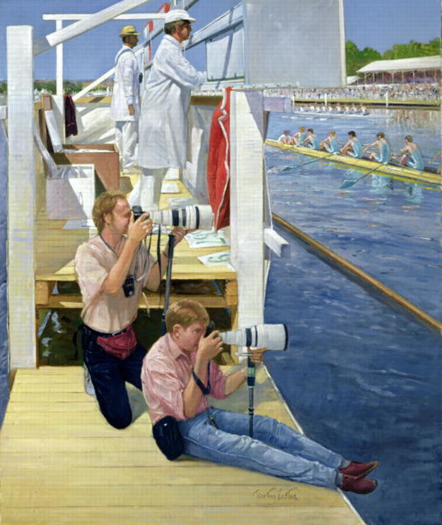 Detail of Passing the Scoreboard, Henley by Timothy Easton