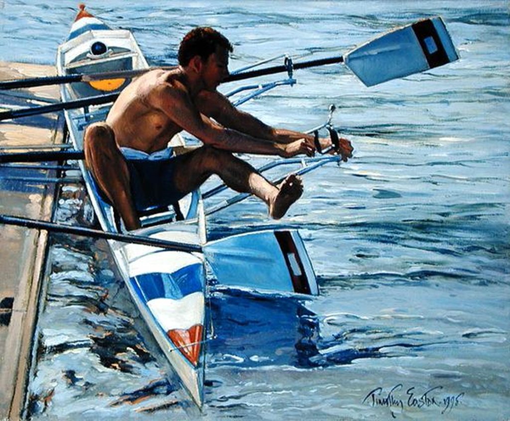 Detail of Mending the Gate, Henley, 1998 by Timothy Easton