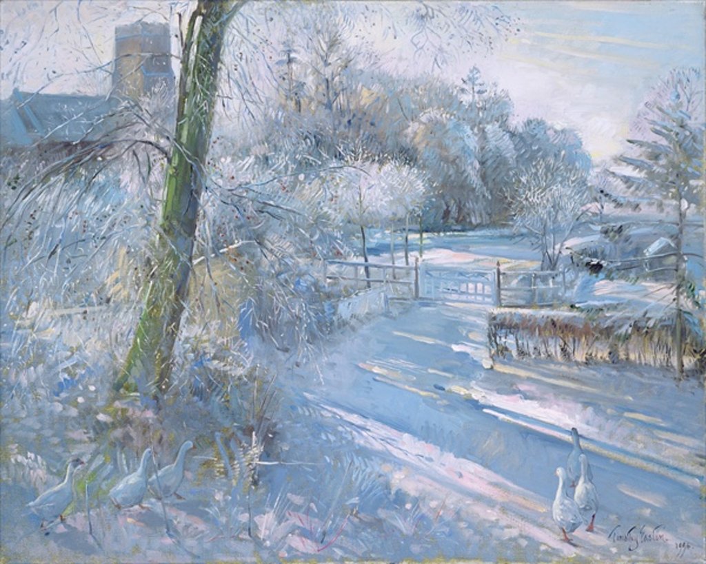 Detail of Hoar Frost Morning, 1996 by Timothy Easton