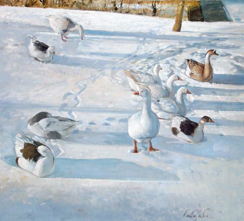 Detail of Resting on the Slope by Timothy Easton