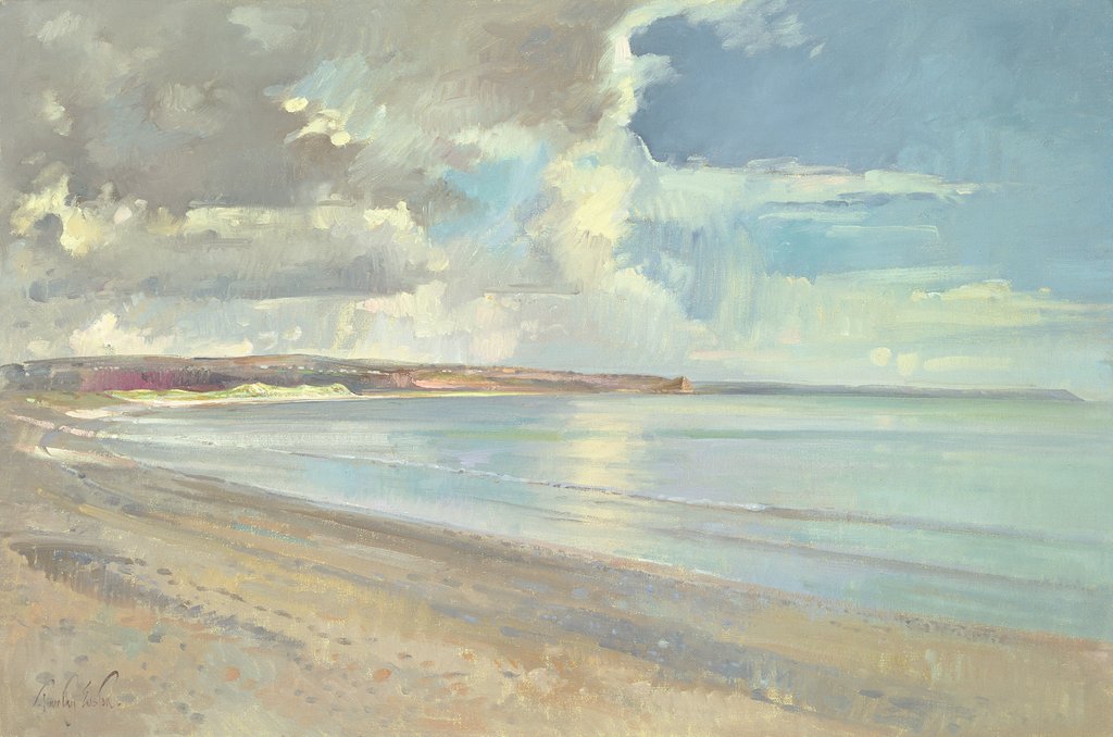 Detail of Reflected Clouds, Oxwich Beach, 2001 by Timothy Easton