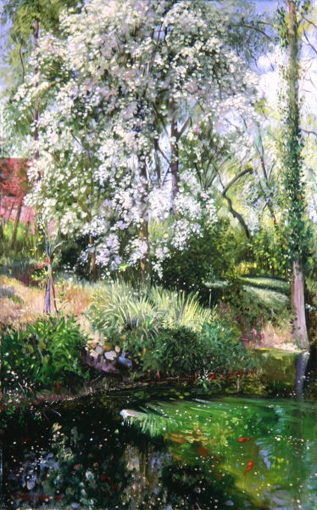 Detail of May Petals on the Moat Edge by Timothy Easton