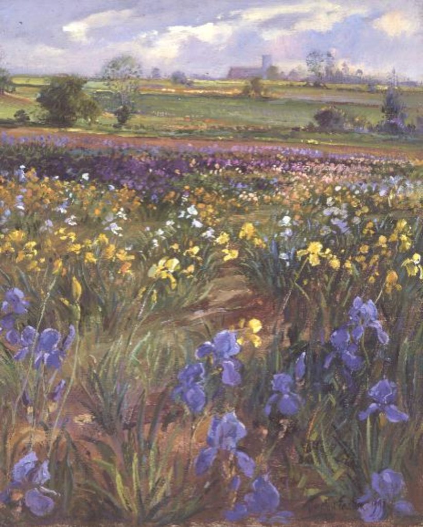 Detail of Towards Burgate Church by Timothy Easton