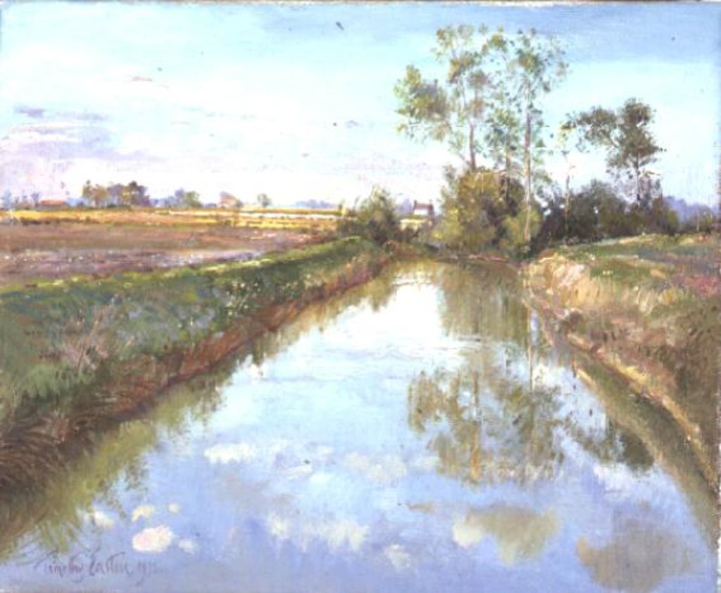 Detail of The Fish Pool, Autumn by Timothy Easton