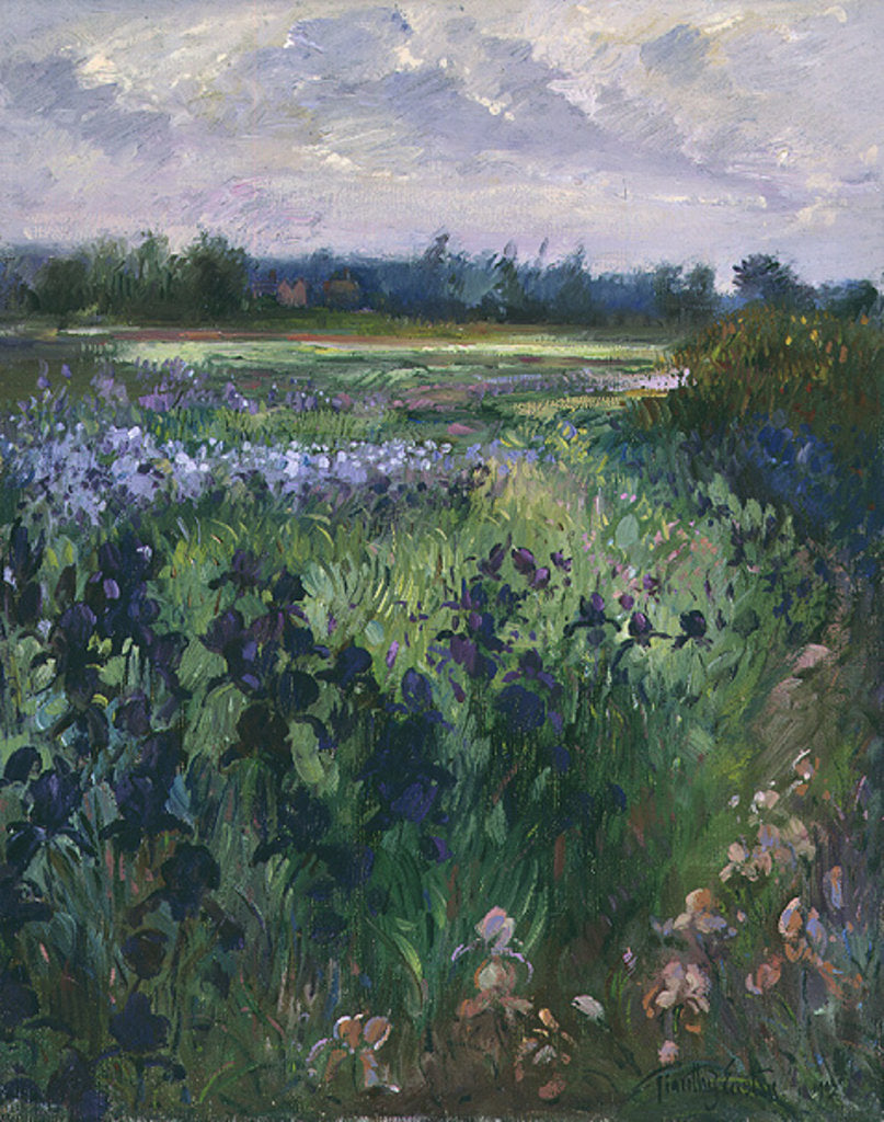 Detail of Across Great Green, Burgate, 1992 by Timothy Easton