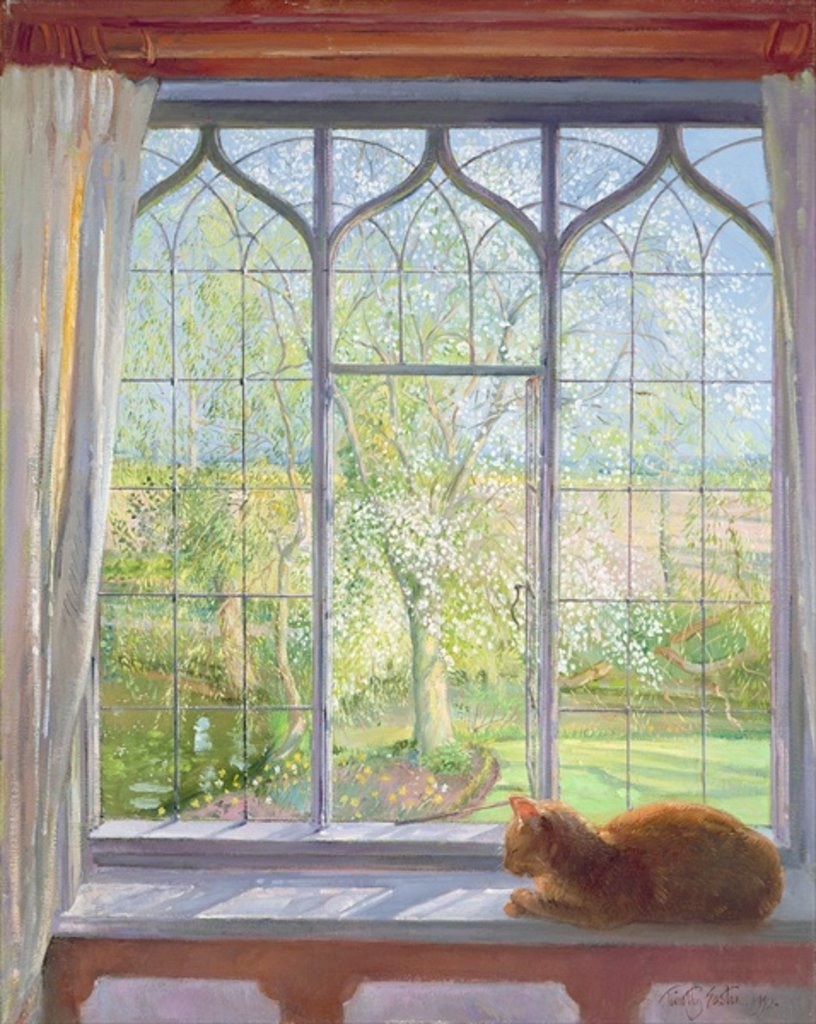 Detail of Window in Spring, 1992 by Timothy Easton