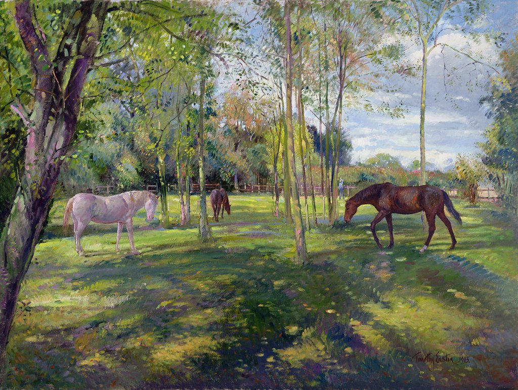 Detail of In the Rectory Paddock, 1993 by Timothy Easton