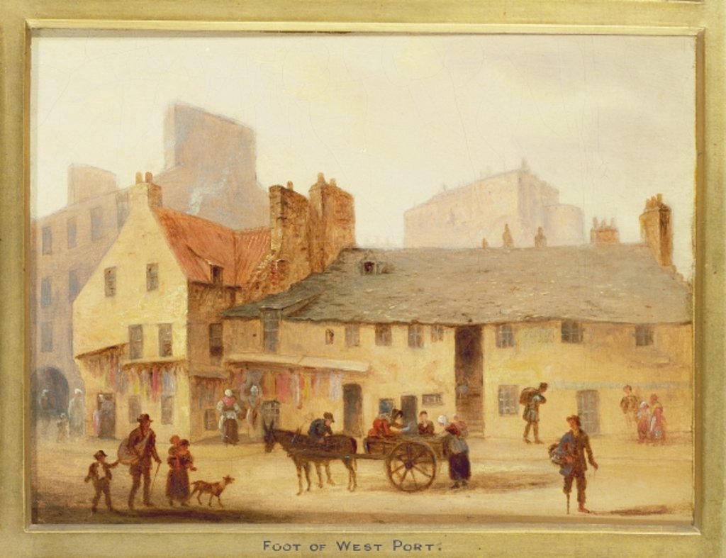 Detail of Foot of West Port by Scottish School