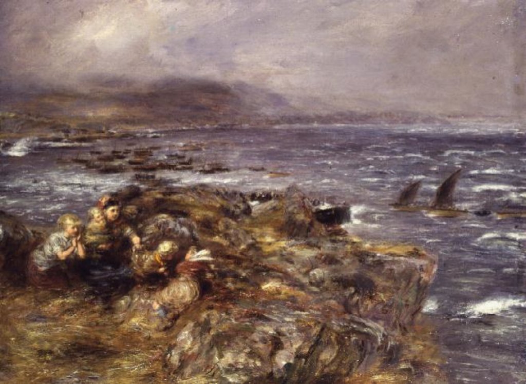 Detail of Running for Shelter by William McTaggart