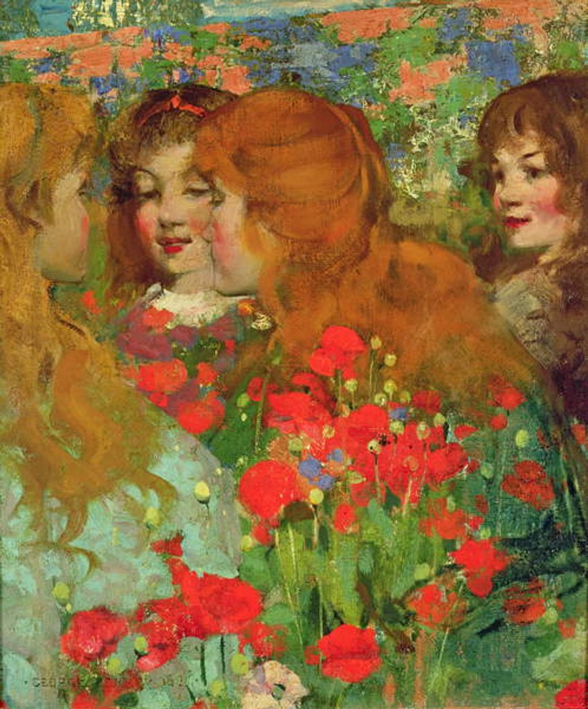 Detail of The Poppies by George F. Henry