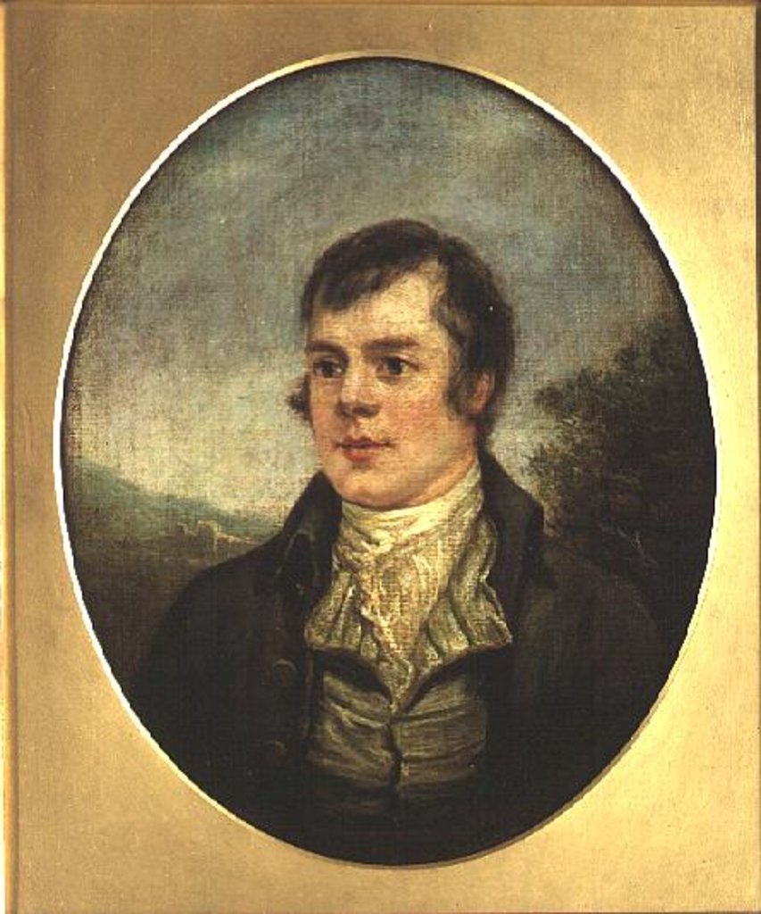 Detail of Robert Burns by Alexander Nasmyth