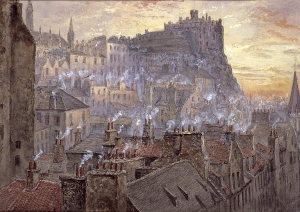 Detail of Edinburgh Castle from George IV Bridge by Jane Stewart Smith