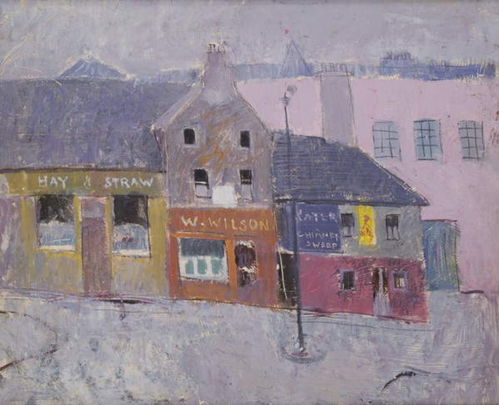 Detail of Causewayside, Edinburgh, c.1950 by Anne Redpath