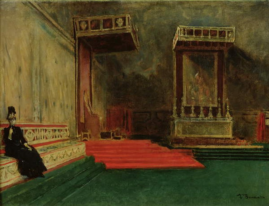 Detail of Interior of the Sistine Chapel, Rome by Leon Joseph Florentin Bonnat