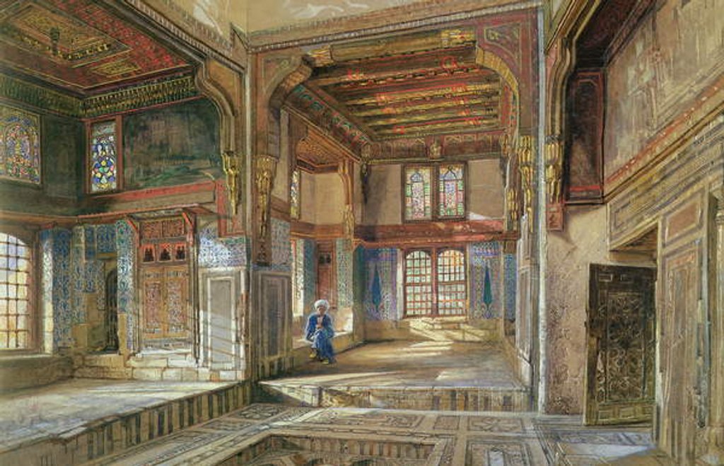 Detail of The House of Moufti Sheikh el Mahadi, Cairo, 1873 by Frank Dillon