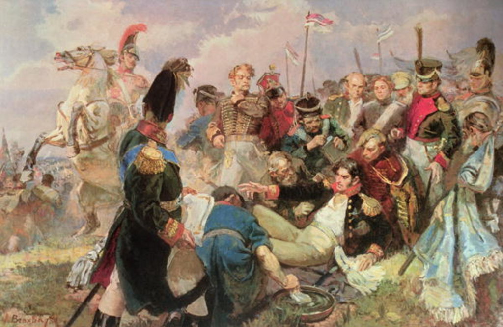 Detail of Battle of Borodino, 7th September 1812 by Russian School