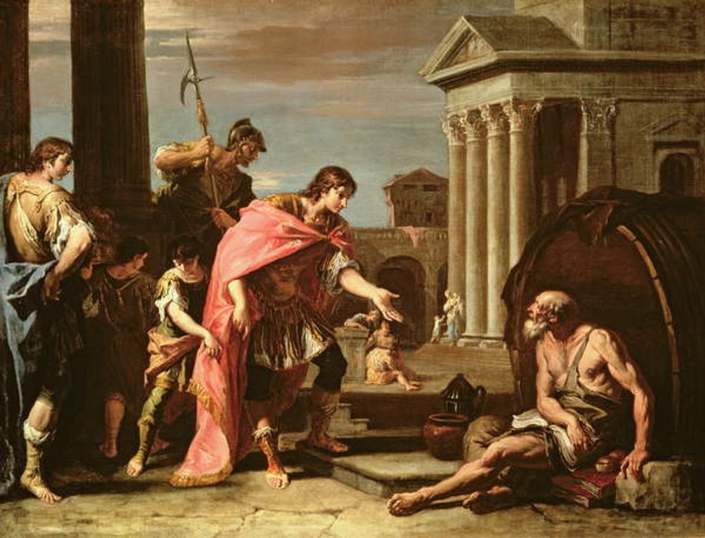 Detail of Alexander the Great Visiting Diogenes in Athens by Sebastiano Ricci