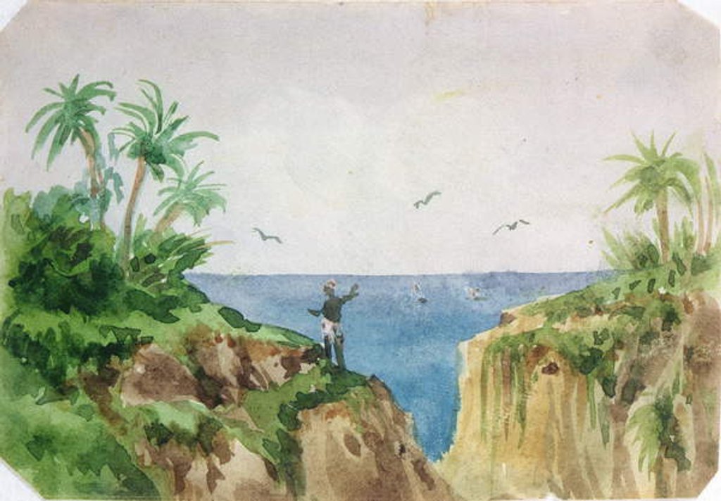 Detail of Exotic landscape by George Sand