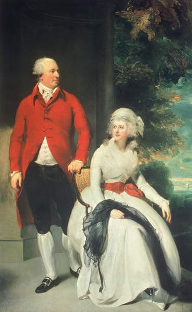 Detail of Mr John Julius Angerstein and his Second Wife, Eliza Payne, 1792 by Thomas Lawrence