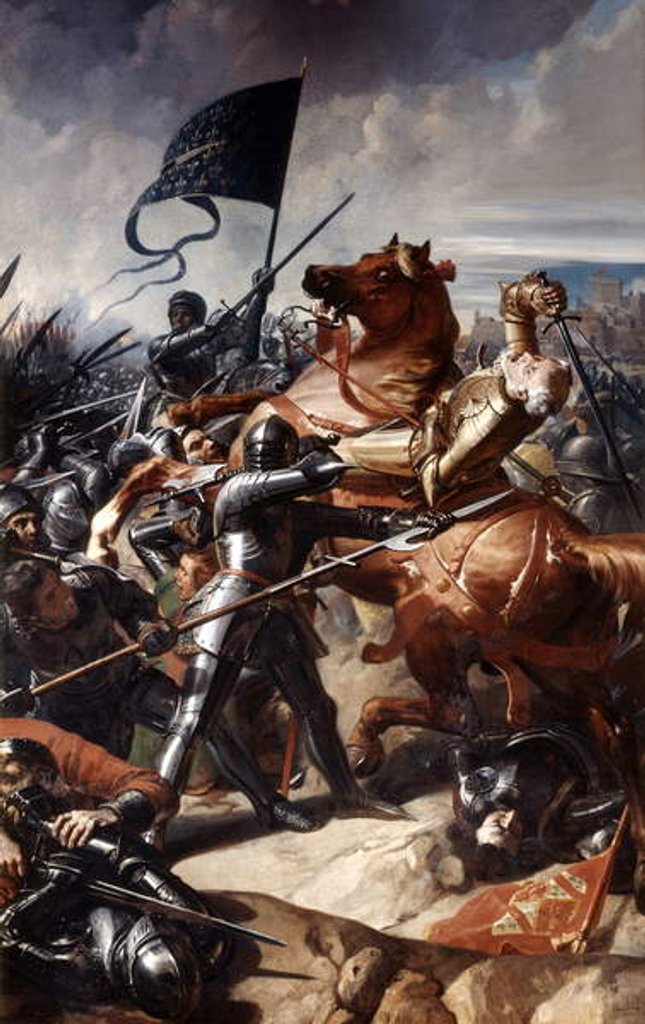 Detail of Battle of Castillon, 17th July 1453, 1838 by Charles-Philippe Lariviere