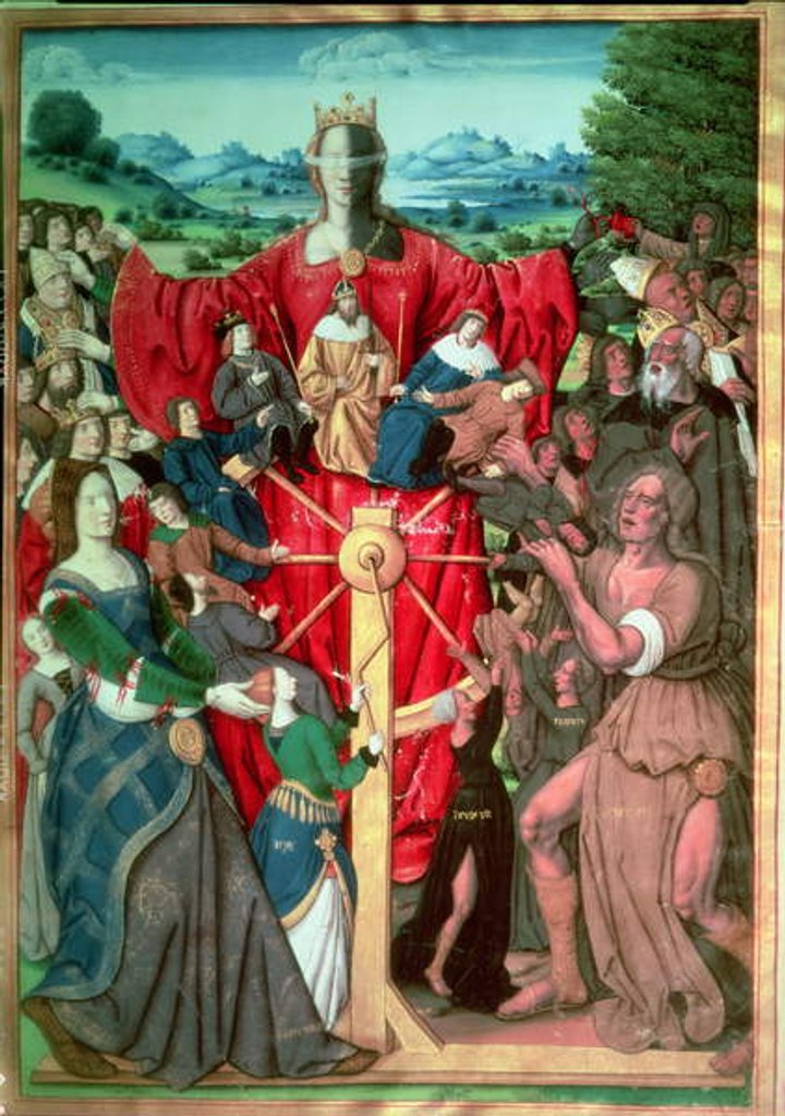 Detail of The Wheel of Fortune, 1503 by French School